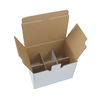 OEM Moving 6 Bottle Cardboard Wine Boxes 1-3mm Deviation