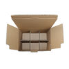 OEM Moving 6 Bottle Cardboard Wine Boxes 1-3mm Deviation