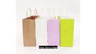 Takeaway Biodegradable Kraft Recycled Paper Gift Bag With Pattern