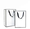 Black Frame Cloth Carrier Bags , Corrugated Biodegradable Cloth Bags