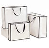 Black Frame Cloth Carrier Bags , Corrugated Biodegradable Cloth Bags