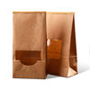 T0.017mm H23.2cm Sealing Bread Recycled Paper Gift Bag With Window