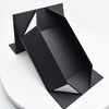3-7layers Flower Packaging Boxes , Black Magnet Square Gift Box