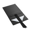3-7layers Flower Packaging Boxes , Black Magnet Square Gift Box