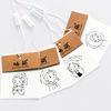 White Cardstock Clothing Paper Hang Tag 4 Colors CMYK UV Varnish