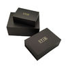 1200g Paperboard Black Magnetic Gift Box Matte Lamination For Clothes