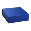 Embossed UV Matte Blue Rigid Gift Box Magnetic Closure