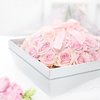 Gift Flower Paper Box Custom PET Plastic Cover Panoramic Transparent Sunroof Diamond-shaped Heart-shaped