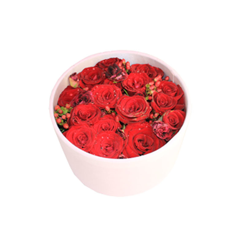 Rose Flower Rigid Gift Box 3-7layers For Bouquet Gloss PP Lamination