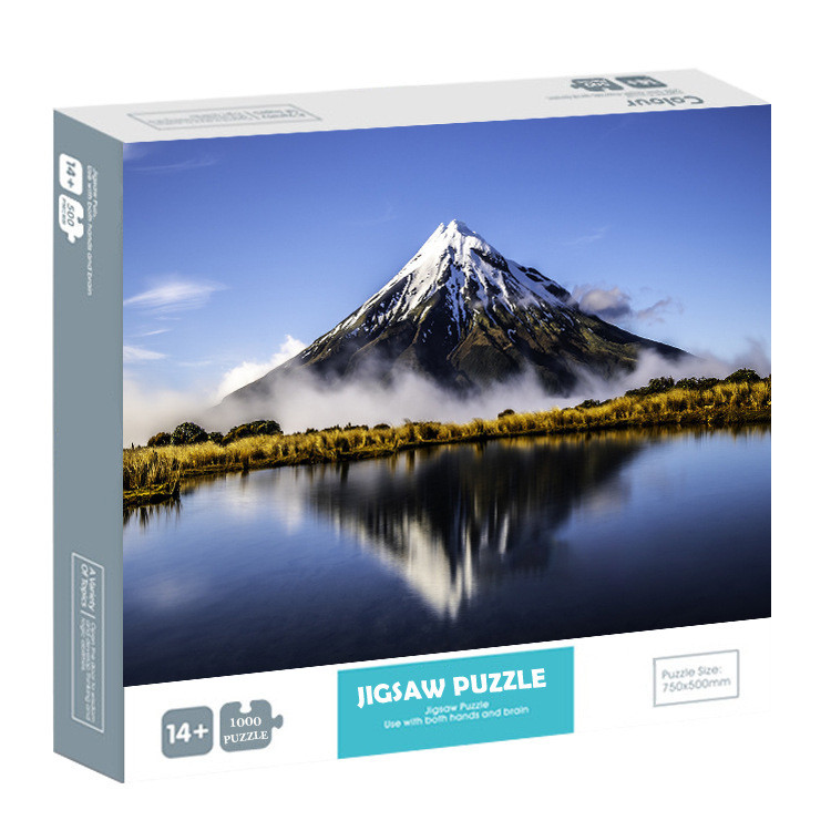 1000 Pc Mount Fuji Die Cut Paper Jigsaw Puzzle For Adult CMYK Color