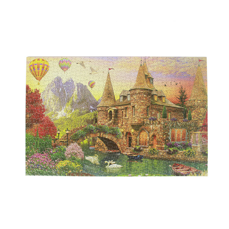 Personalized 1000 Pieces Art Jigsaw Puzzles 1.8-2.0mm Thickness For Young People