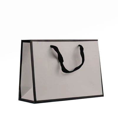 Black Frame Cloth Carrier Bags , Corrugated Biodegradable Cloth Bags