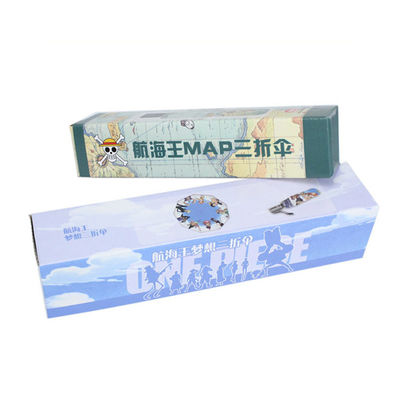 Cartoon Recycled Kraft 1 Piece Gift Boxes For Umbrella Glossy / Matte Lamination