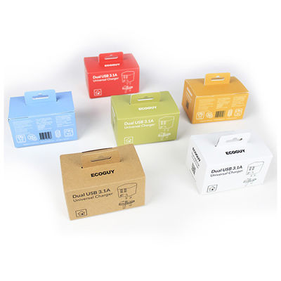 Matt Lamination Paperboard Packaging Box 3-7layers For Charger