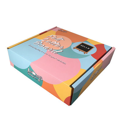 CMYK Corrugated Foldable Paper Box Spot UV Display Aircraft Style